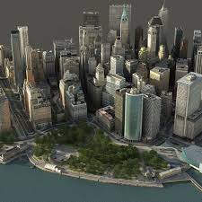 3d Model Manhattan Lower Tip Low Poly In 2020