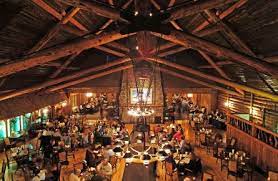 This room, with its tin ceiling, fireplace and victorian furnishings, glow with elegance reminiscent of the 19th century. Lake Hotel Dining Room Dining Options At Yellowstone Lake