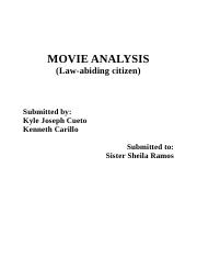 A wide selection of free online movies are available on fmovies / bmovies. Movie Analysis Movie Analysis Law Abiding Citizen Submitted By Kyle Joseph Cueto Kenneth Carillo Submitted To Sister Sheila Ramos Movie Summary Course Hero