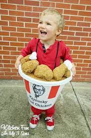 Our 2013 Homemade Kfc Kentucky Fried Chicken Costumes Chicken Costumes Food Halloween Costumes Food Costumes