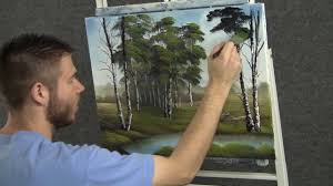 paint with kevin hill quiet birch trees tree painting oil painting tutorial kevin hill paintings