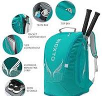 INOXTO 40L Tennistaschen für Damen und Herren, großer Tennisrucksack kann 2  Tennisschläger halten, wasserdichte und atmungsaktive Pickleball-Tasche ...