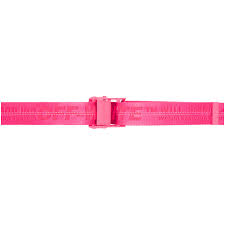 Off White Pink Classic Industrial Belt Off White