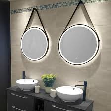 Get free shipping on qualified round, black bathroom mirrors or buy online pick up in store today in the bath department. Hib Solstice 60 Illuminated Led Matt Black Round Mirror With Demister Pad 600mm Drench