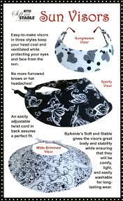 Sun Visors Sewing Pattern By Annie Unrein Sewing Patterns Visors Sewing