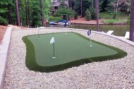Installing A Diy Backyard Putting Green Backyard Putting Green Green Backyard Backyard