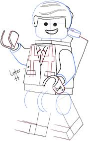 How To Draw Emmet From The Lego Movie And Lego Minifigures Drawing Tutorial How To Draw Step By Step Drawing Tutorials Drawing Tutorial Lego Movie Step By Step Drawing
