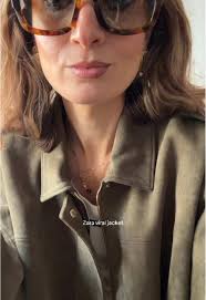 Zara Moss Green Wool Jacket 100