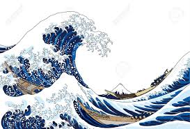 The Great Wave Isolated On White Background Illustration Ad Isolated Wave Great Illustration Background Wave Poster Wave Painting Japanese Waves