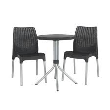 Keter Chelsea 3 Piece Bistro Set Reviews Wayfair Patio Furniture Dining Set Patio Furniture Sets Outdoor Bistro Set