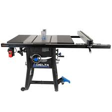 Delta 15 Amp 10 In Table Saw With 30 In Rip Capacity And Steel Extension Tables In 2020 Table Saw Delta Table Saw Table Extension