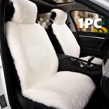Universal Wool Car Seat Cover Faux Fur Imitation Wool Sheepskin Fur Car Seat Covers Cushion Wish In 2020 Sheepskin Car Seat Covers Car Seat Cover Sets Car Seats