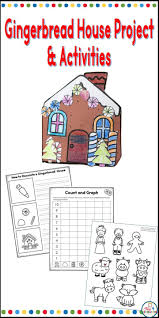Gingerbread House Craft Project And Activities In 2020 Gingerbread House Craft Gingerbread Man Activities Craft Projects