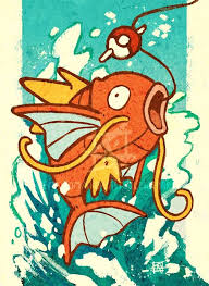 Magikarp isn't safe in new pokemon snap game. Magikarp Print Poster Or Postcard Sizes Pokemon Fan Art Etsy Pokemon Fan Art Pokemon Backgrounds Pokemon Art