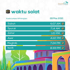 28 jun, 2021 (18 zulkaedah, 1442) waktu solat bagi kawasan kuala lumpur, putrajaya: Persada Oasis Travel Tours Waktu Solat Hari Ini 28 Mac 2021 Bagi Kuala Lumpur Dan Yang Sama Waktu Dengannya Persadaoasistravelandtours Persadaoasis Waktusolat Sebarkankebaikan Facebook