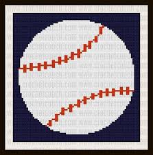 Baseball Afghan C2c Crochet Pattern Written Row Counts