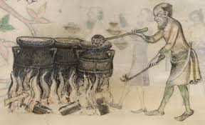 Detail From The Luttrell Psalter British Library Add Ms 42130 Medieval Manuscript 1325 1340 F207r Idade Media