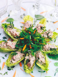 Pasta alfredo mit blumenkohl und erbsen. Wraps Rezept Mit Lachsmayonnaise Auf Salat Beilage Idee