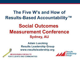 Results Based Accountability Rba 101 Syndey 2014 Conference Accounting Leadership Conference