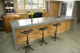 Concrete And Wood Kitchen Concrete Kitchen Floor Concrete Kitchen Cost Of Kitchen Countertops