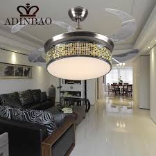 Chinese Style Small Ceiling Fan Colorful Edge Lightweight Acrylic Fans With Bright Light Xj065h Home Decor Ceiling Fan Ceiling