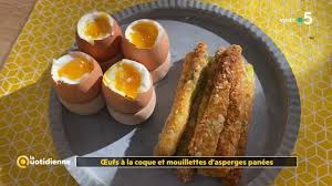 Les foodies vous présente 841 recettes avec photos à découvrir au plus vite ! La Quotidienne Recette Oeufs A La Coque Et Mouillettes D Asperges Panees Facebook
