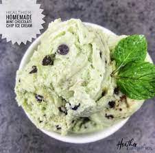 Healthy mint chocolate chip ice cream recipe. Mint Chocolate Chip Protein Ice Cream Heather Mangieri Nutrition