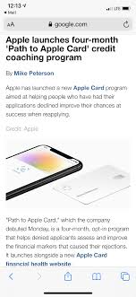 How Do I Sign Up For Path To Apple Card Apple Community