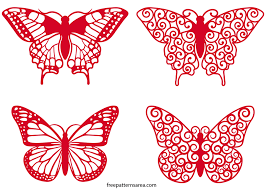 Butterfly Swirl Clipart Vector Files Freepatternsarea