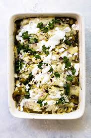 I usually use half cream cheese, half light sour cream instead of all cream cheese mixed with chicken. Salsa Verde Chicken Enchiladas Girl Gone Gourmet