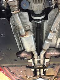 The entire exhaust system starts with your engine's exhaust valve and exhaust manifold and continues through a series of pipes to at least one catalytic converter, muffler, and tailpipe. Borla Atak Exhaust Or Mid Muffler Delete Srt Hellcat Forum