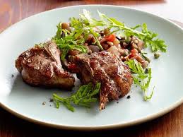 Lamb Chops With Eggplant Caponata Recipe Caponata Recipe Eggplant Caponata Recipe Food Network Recipes