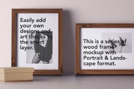 This Is A Series Of Two Psd Wood Frame Mockup With Landscape And Portrait View You Can Add Your Own Designs With Images Free Design Resources Frame Mockups Frame