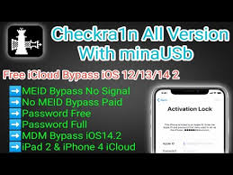 Free Icloud Bypass Untethered Ios 12 13 14 2xx Checkra1n Jailbreak All Version With Minausb V1 1 Youtube