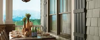 Plastic or vinyl shutters can be repainted if they are cleaned properly and the correct paint is used. Exterior Shutters Exterior Window Shutters Ply Gem