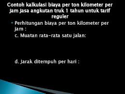 Jawab kalkulasi biaya per unit/ harga pokok produksi dengan pendekatan yang selama ini digunakan (tradisional) overhead total sebesar 1.000.000. Biaya Tarif Angkutan Dan Pembentukan Harga Konsep Biaya