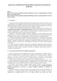 Check spelling or type a new query. Pdf Aspecte De Actualitate Privind Profilul OcupaÅ£ional Al Profesiei De JudecÄƒtor