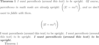How To Get Upright Parentheses In The Whole Document Tex Latex Stack Exchange