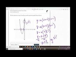 Delta Math Help Write Polynomial Function From A Graph Youtube