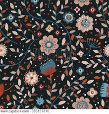 Spring flowers seamless pattern small floral pattern floral illustration and floral vector pattern flower pattern fabric. Nordic Scandinavian Vector Photo Free Trial Bigstock