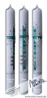 Schablonen können beim kerzen gestalten sehr hilfreich sein. Artemaria Bastelset Fur Kommunionkerze Filippo C Mosaik Wachs Taupe Petrol Mint Trendfarbe Taube Materialset Fur Kommunion Taufe Hochzeit Ohne Kerze