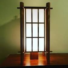Shoji Floor Lamp Black Japanese Style Lamp Shade With A Lamp Base Led Bulb Handmade In Adelaide Australia Black Floor Lamp Bamboo Floor Lamp Floor Lamp