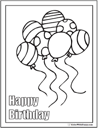Happy birthday coloring pages 119. 55 Birthday Coloring Pages Printable And Customizable