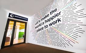 Reward Gateway Offices London Office Snapshots Office Wall Design Office Wall Graphics Wall Graphics