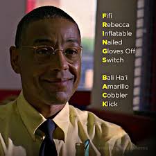The 1st letters of each season 2 Better Call Saul episode title in the  correct order spelled out 'FRINGS BACK'. A hidden message from Vince and  Peter hinting Gus Fring return.