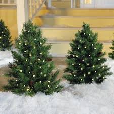Pre Lit Mini Christmas Trees Garden Decoration Ideas Fron Outdoor Christmas Tree Decorations Decorating With Christmas Lights Christmas Decorations Diy Outdoor