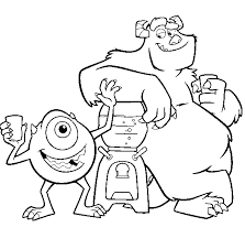 Monsters inc coloring pages celia mae. Printable Coloring Sheet Monsters Inc Coloring Pages Novocom Top