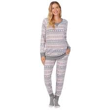 Logo by lori goldstein quacker factory. Maternity Cuddl Duds Sweater Knit Pajama Set With Socks