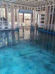 Dye Stain Scored Floor Magnolia Texas Stained Concrete Concrete Decor Concrete Floors