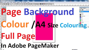 Learn about famous firsts in october with these free october printables. How To Colour Full Page Or A4 Size Full Colouring The Page In Adobe Pagemaker Youtube